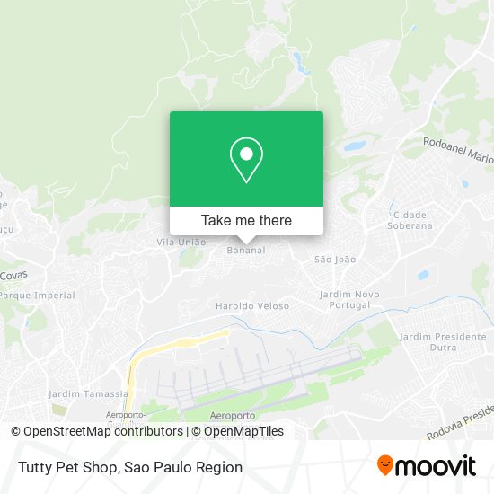 Tutty Pet Shop map
