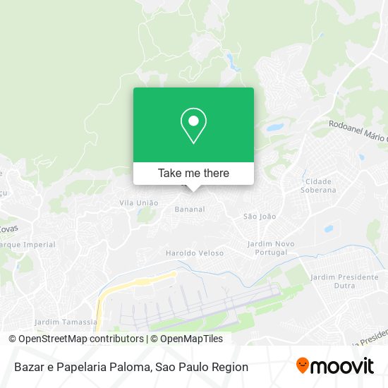 Bazar e Papelaria Paloma map