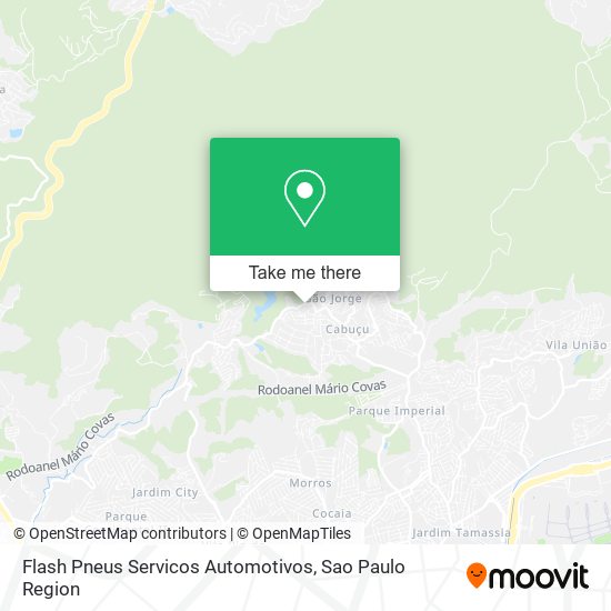 Flash Pneus Servicos Automotivos map