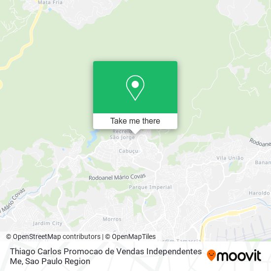 Thiago Carlos Promocao de Vendas Independentes Me map