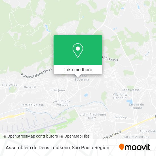 Assembleia de Deus Tsidkenu map
