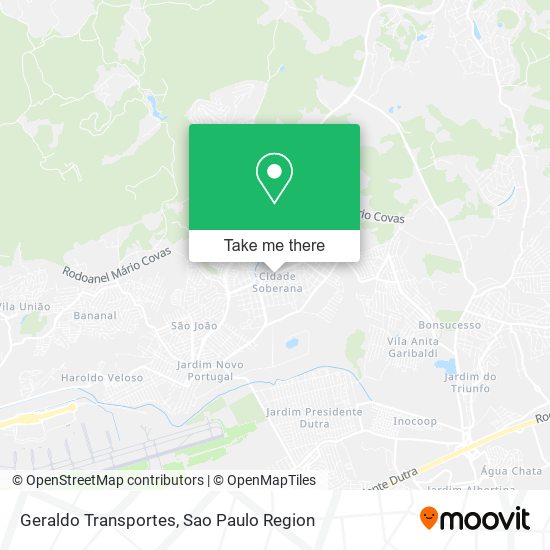 Geraldo Transportes map