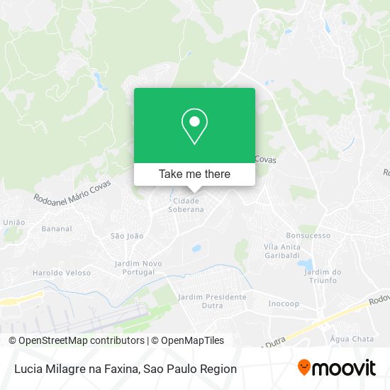 Lucia Milagre na Faxina map