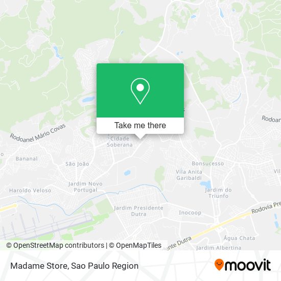 Madame Store map