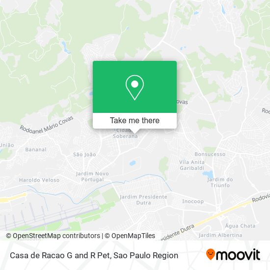 Casa de Racao G and R Pet map