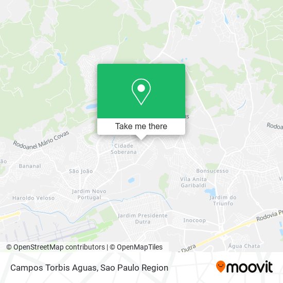 Campos Torbis Aguas map