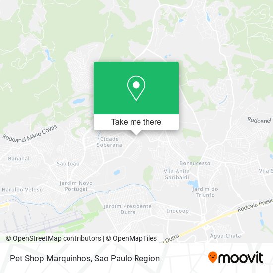 Pet Shop Marquinhos map