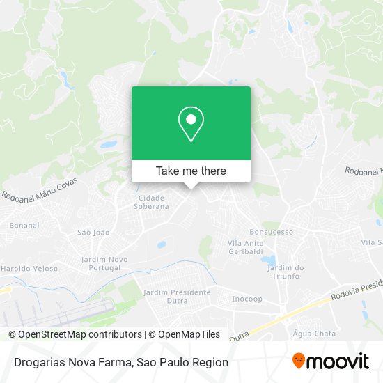 Drogarias Nova Farma map