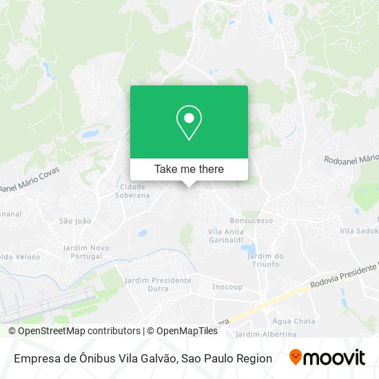 Empresa de Ônibus Vila Galvão map