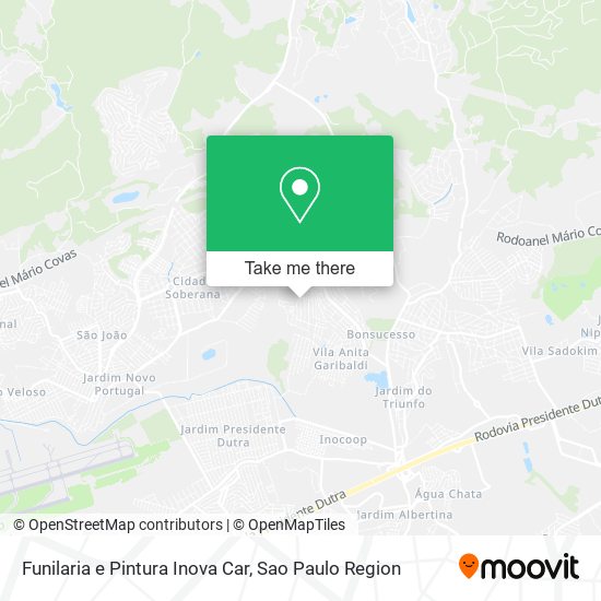 Funilaria e Pintura Inova Car map