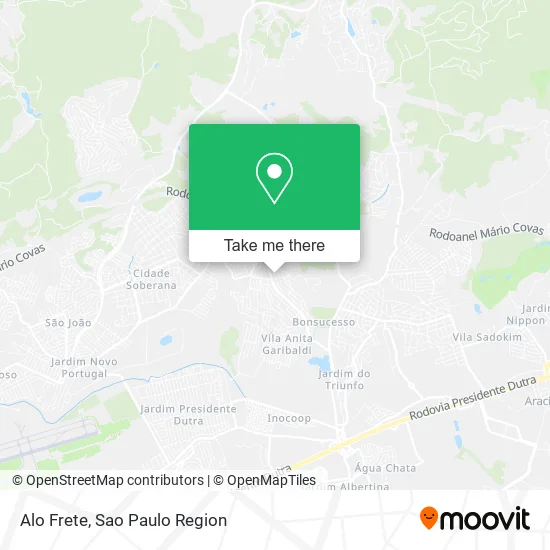 Alo Frete map