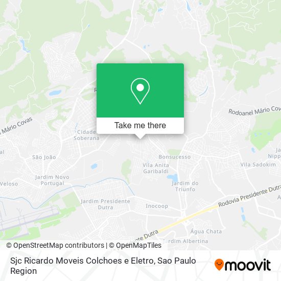 Sjc Ricardo Moveis Colchoes e Eletro map