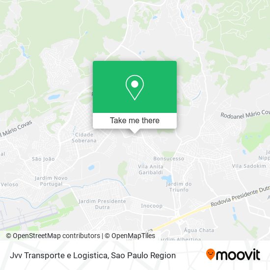 Jvv Transporte e Logistica map