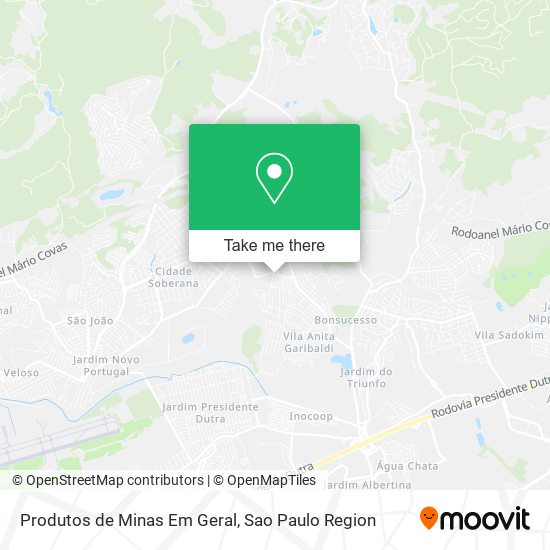 Produtos de Minas Em Geral map