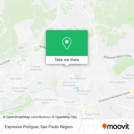 Expresso Potiguar map