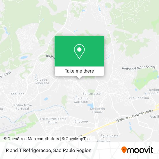 R and T Refrigeracao map