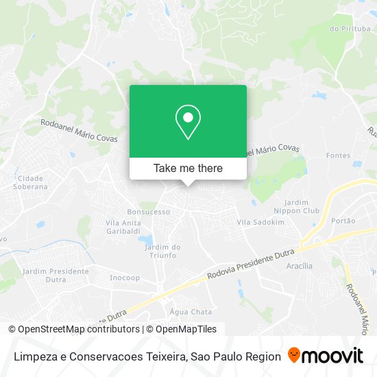 Limpeza e Conservacoes Teixeira map