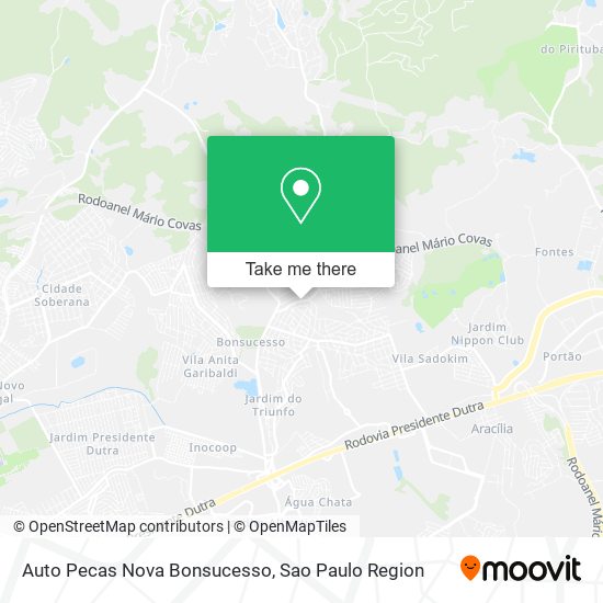 Auto Pecas Nova Bonsucesso map
