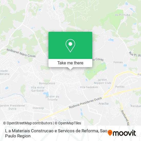 L a Materiais Construcao e Servicos de Reforma map