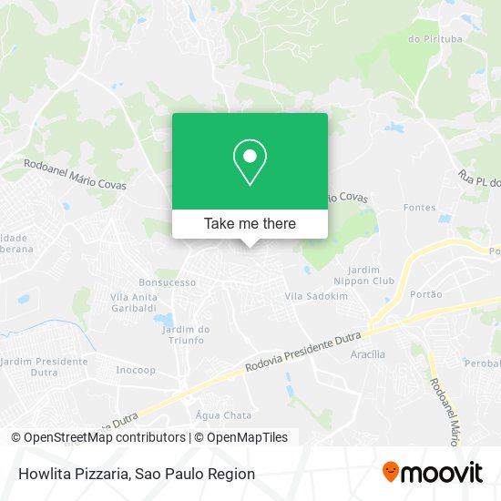 Howlita Pizzaria map