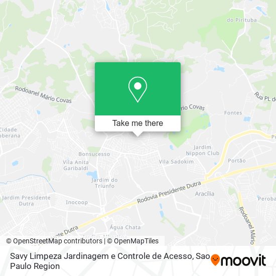 Savy Limpeza Jardinagem e Controle de Acesso map