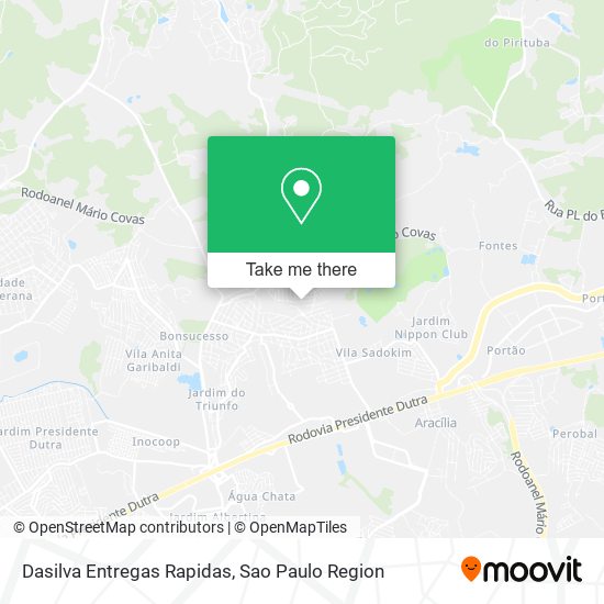 Dasilva Entregas Rapidas map
