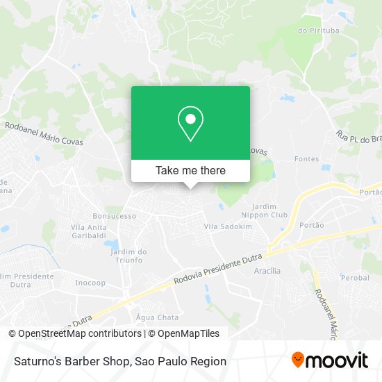 Saturno's Barber Shop map
