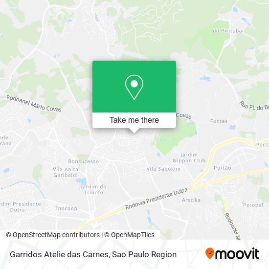 Garridos Atelie das Carnes map