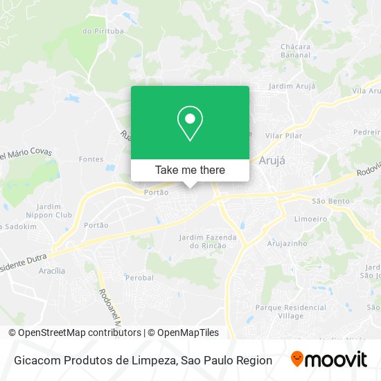 Mapa Gicacom Produtos de Limpeza