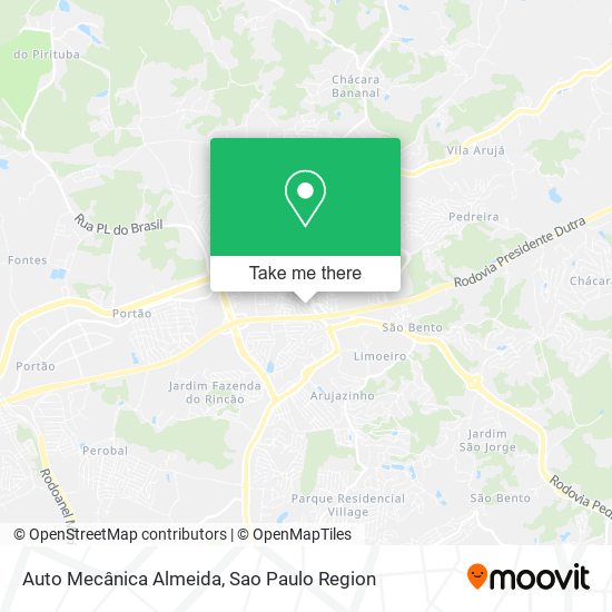 Auto Mecânica Almeida map