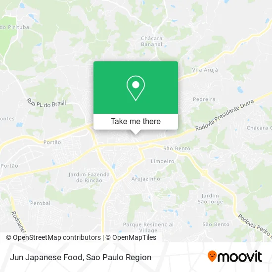 Jun Japanese Food map