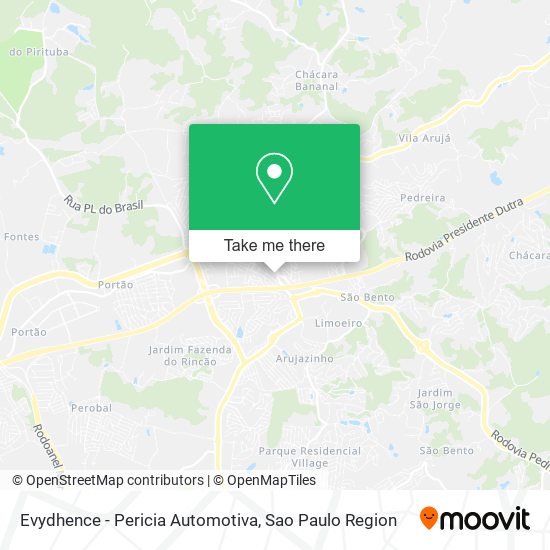 Evydhence - Pericia Automotiva map