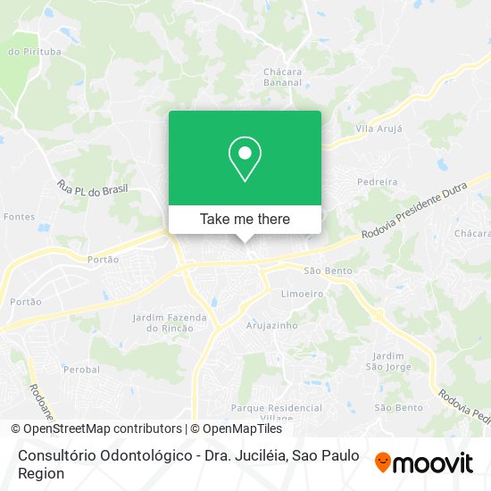 Consultório Odontológico - Dra. Juciléia map