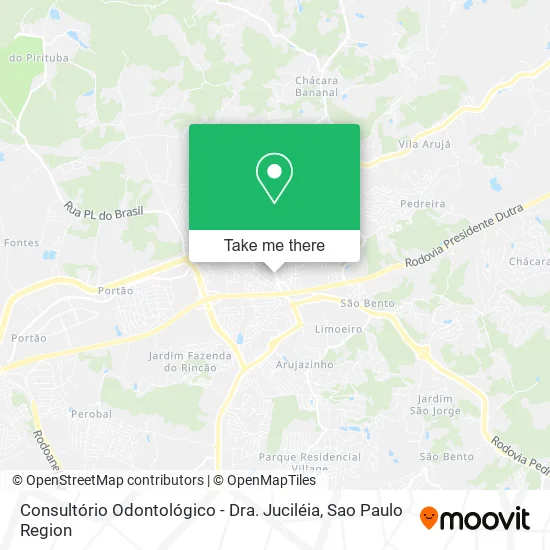 Consultório Odontológico - Dra. Juciléia map