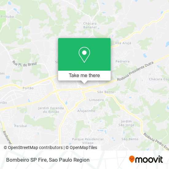 Bombeiro SP Fire map