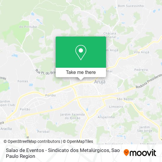 Salao de Eventos - Sindicato dos Metalúrgicos map