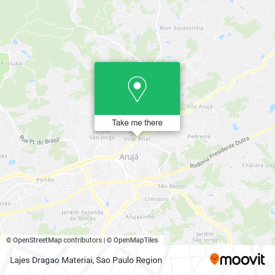 Lajes Dragao Materiai map