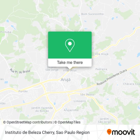 Mapa Instituto de Beleza Cherry