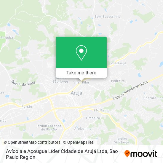 Avícola e Açougue Líder Cidade de Arujá Ltda map