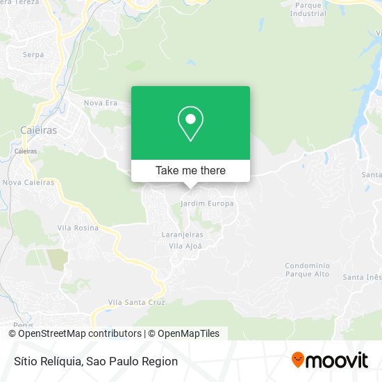 Sítio Relíquia map