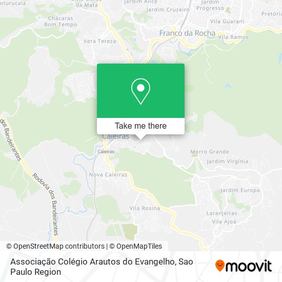 Associação Colégio Arautos do Evangelho map