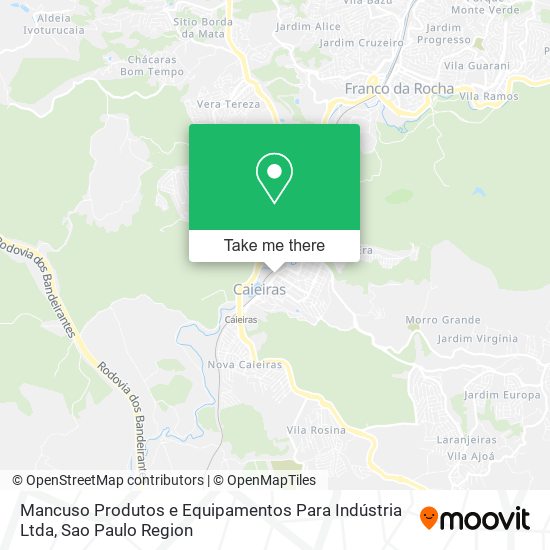 Mapa Mancuso Produtos e Equipamentos Para Indústria Ltda