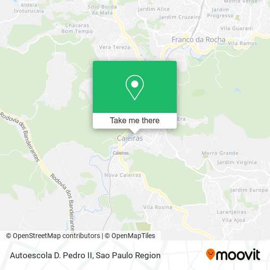 Autoescola D. Pedro II map