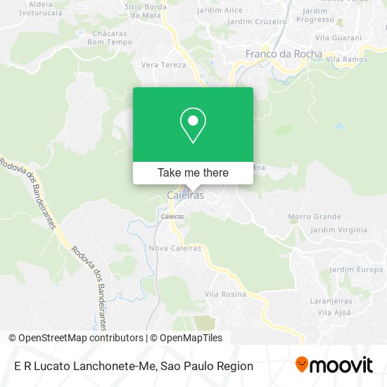 E R Lucato Lanchonete-Me map
