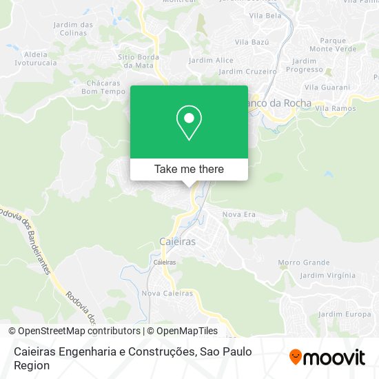 Caieiras Engenharia e Construções map