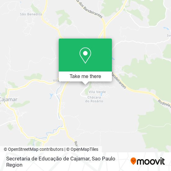 Secretaria de Educação de Cajamar map