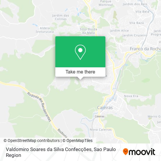 Mapa Valdomiro Soares da Silva Confecções