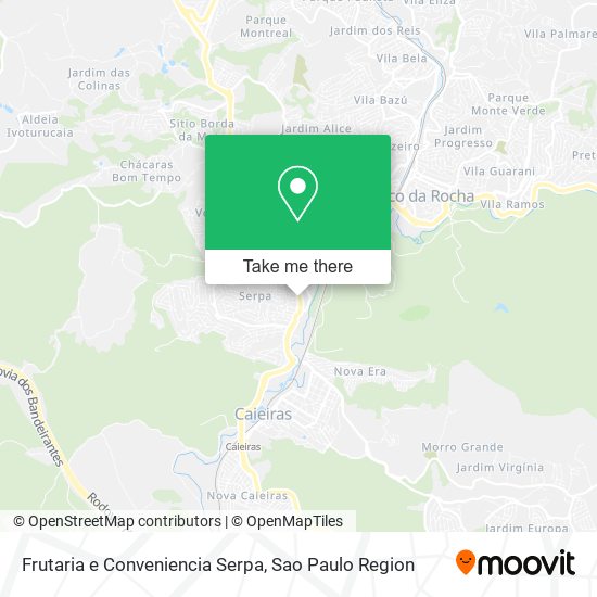 Frutaria e Conveniencia Serpa map