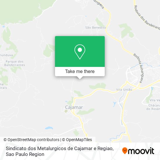 Sindicato dos Metalurgicos de Cajamar e Regiao map