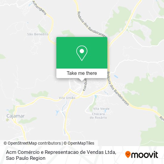 Acm Comércio e Representacao de Vendas Ltda map